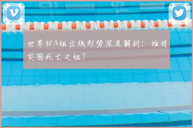 世界杯A组出线形势深度解析:谁将突围死亡之组?