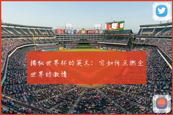 揭秘世界杯的英文：它如何点燃全世界的激情