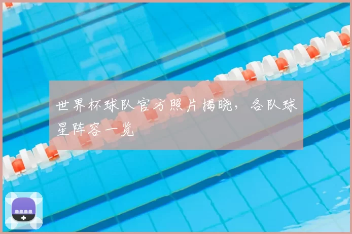 世界杯球队官方照片揭晓,各队球星阵容一览