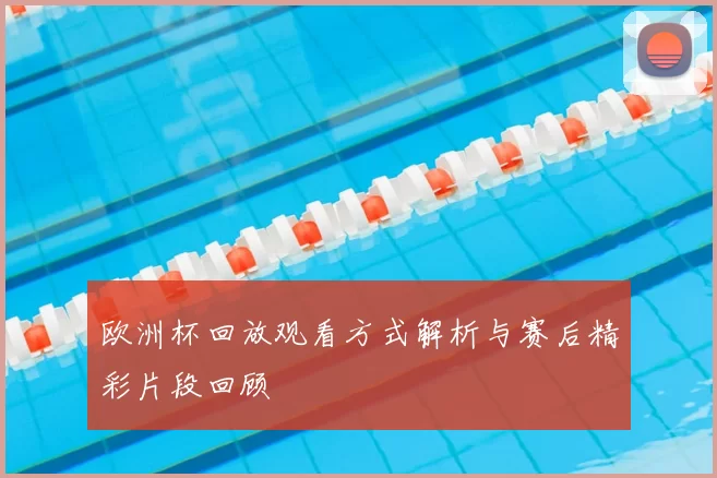 欧洲杯回放观看方式解析与赛后精彩片段回顾